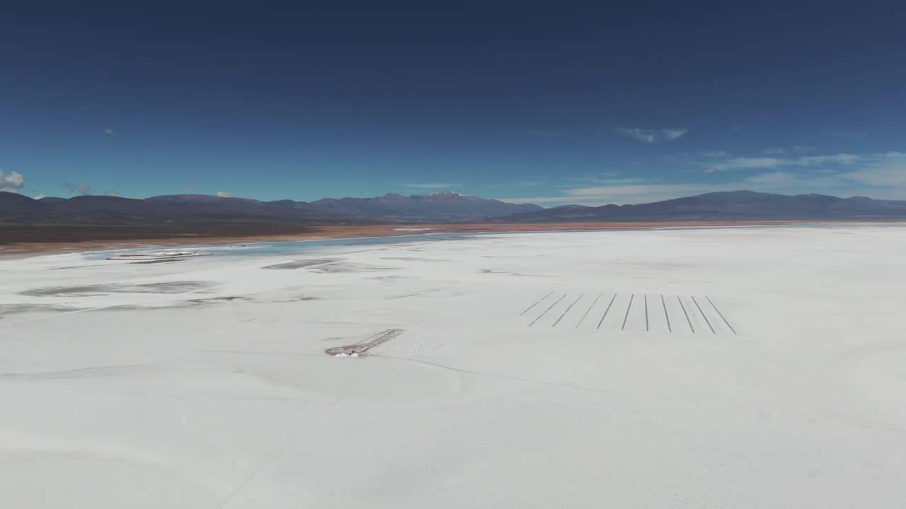 Natural salt flat landscape in the northwest of Argentina in the province of Jujuy