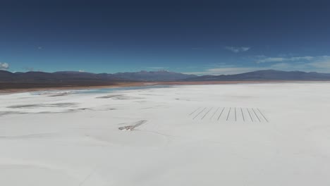 natural salt flat landscape in the northwest of argentina in the province of jujuy