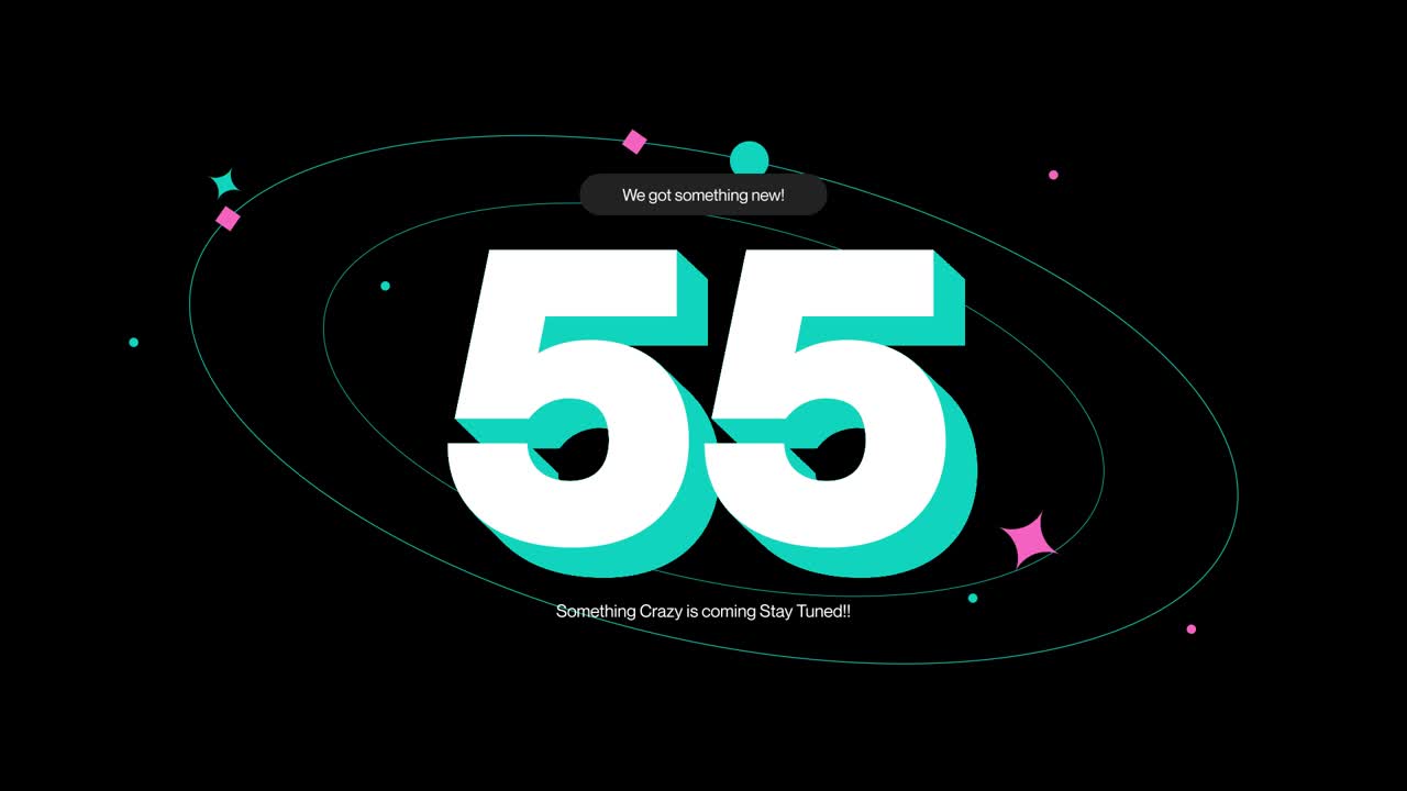 Modern Animated Coming Soon Countdown Timer with Abstract Graphics