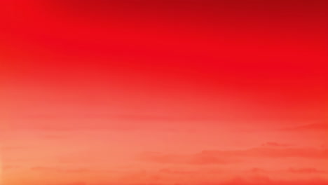 animando el gradiente rojo y rosa sobre las nubes en la escena del cielo de ensueño