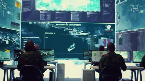 Privates team operates on radar systems to detect and track enemy aircraft