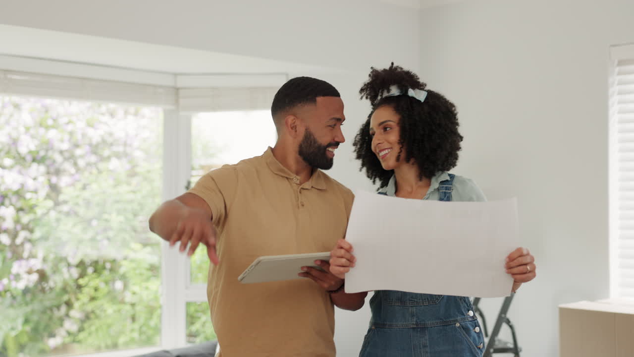 renovación del hogar, planificación y pareja con el diseño