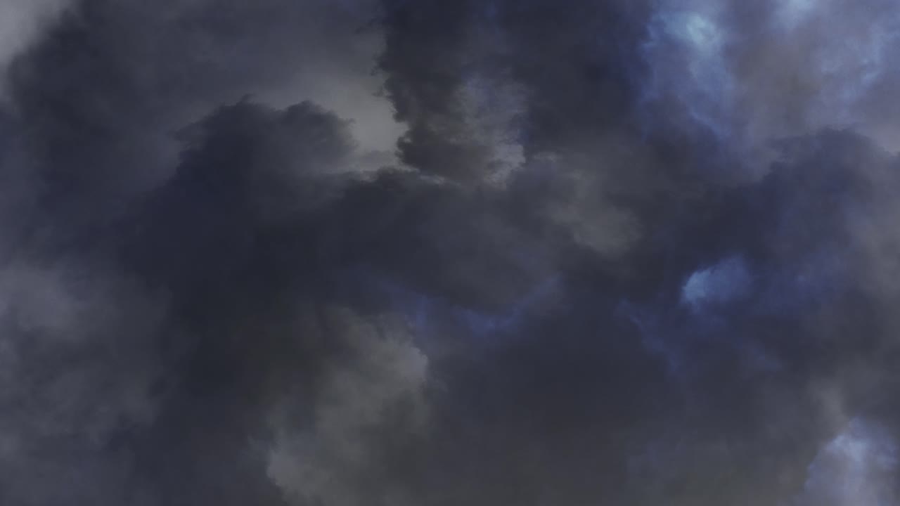 뇌우, 폭풍우 구름 벼락과 번개 4k