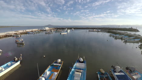 aerial shot of the loreto marina, loreto bay national marine park, baja california sur