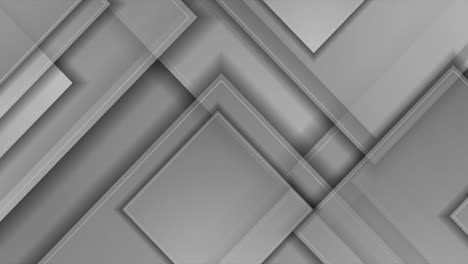 grey silver glossy squares abstract technology motion background