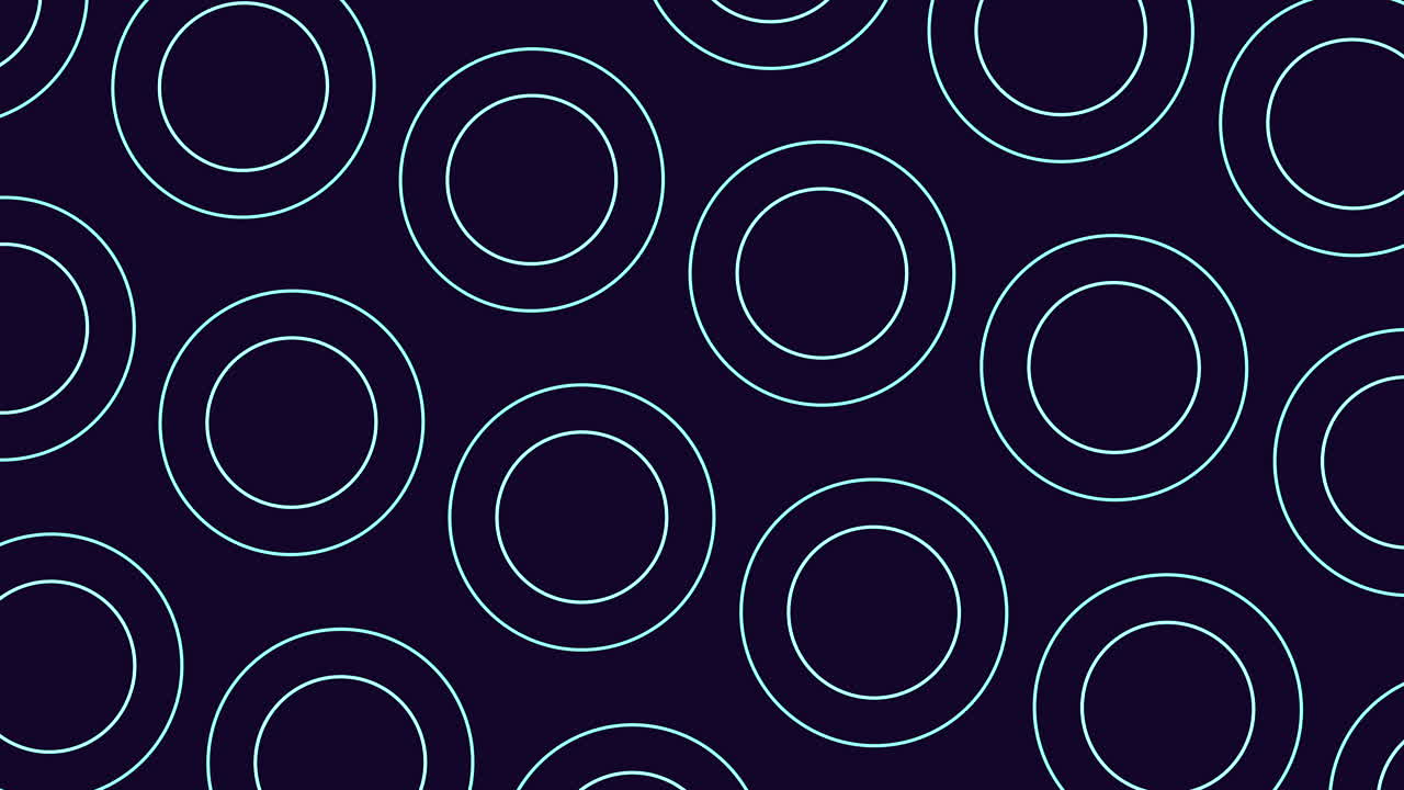patrón hipnotizante de círculos blancos conectados en fondo negro