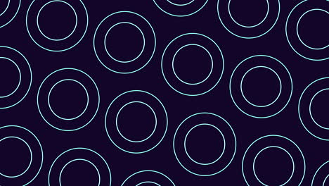 mesmerizing pattern of connected white circles on black background