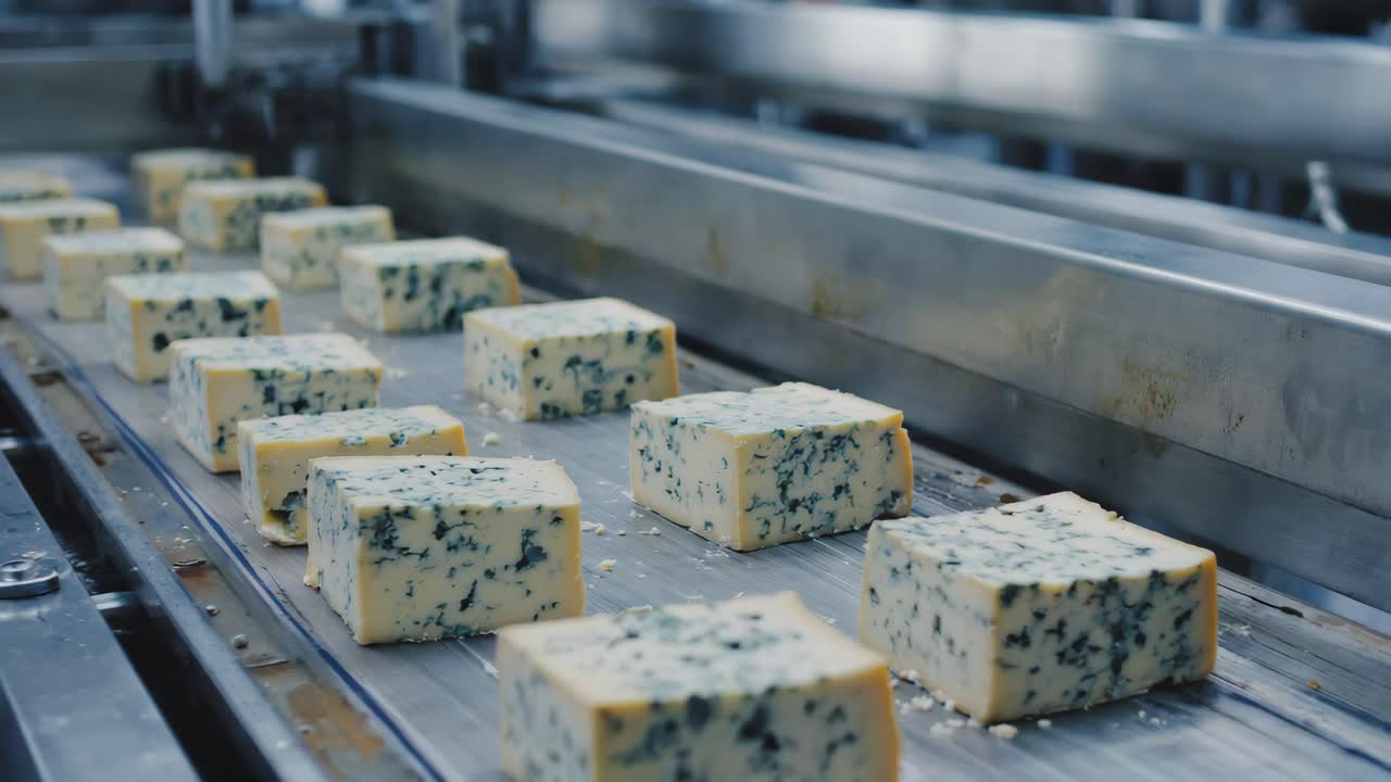 Blue cheese production line