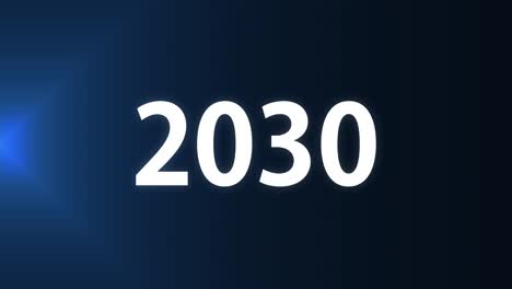 2030 text animation motion graphics