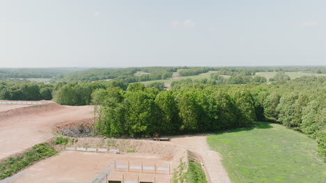 campo de tiro al aire libre en campo abierto en leach, oklahoma, ee.uu.