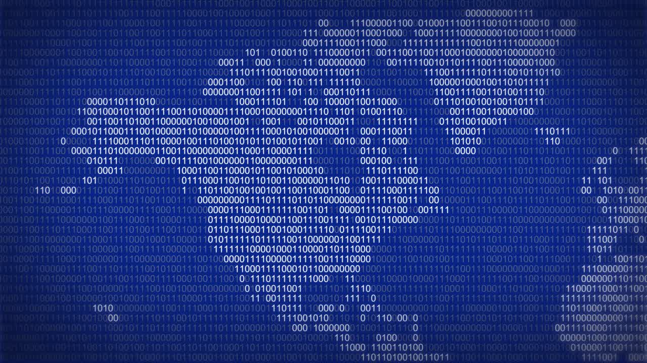 américa del norte se muestra en un mapa mundial binario azul