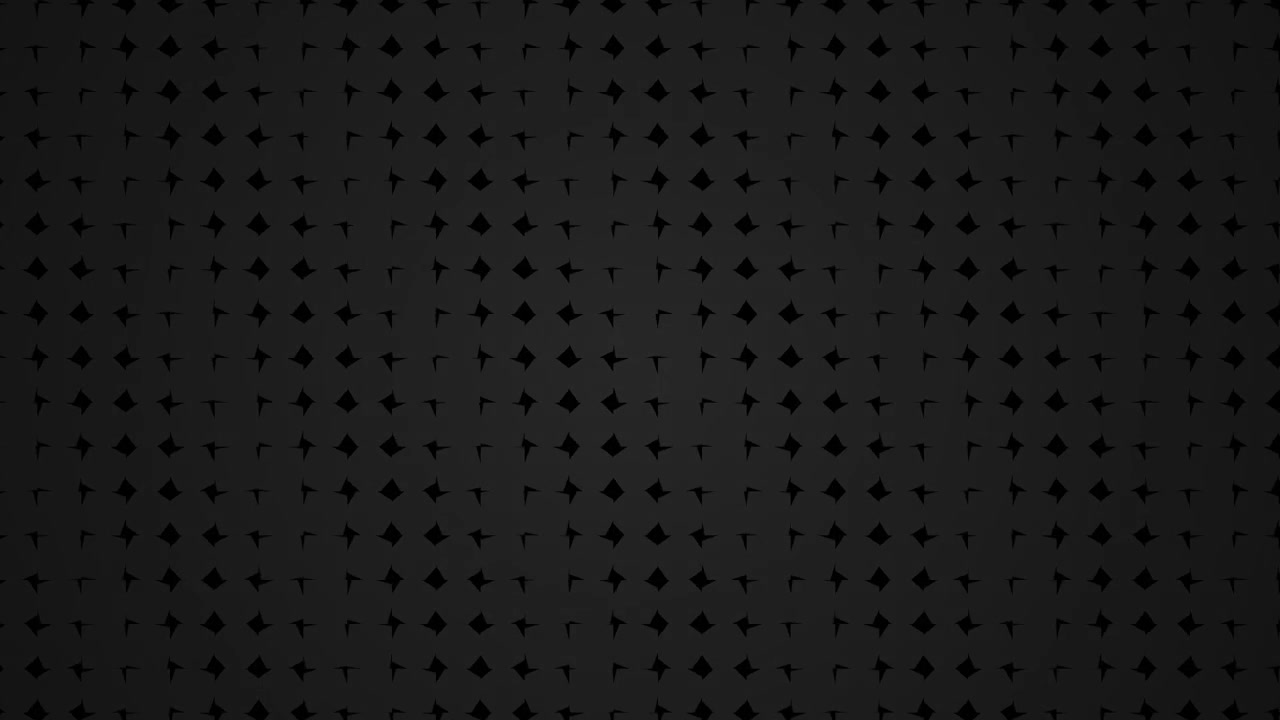Animated Dark Grey Squares Pattern Expanding on Black Background