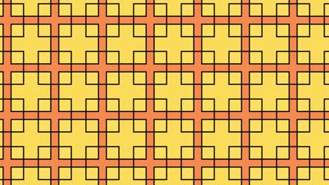 atractiva animación de bloques cuadrados desconcertantes amarillos