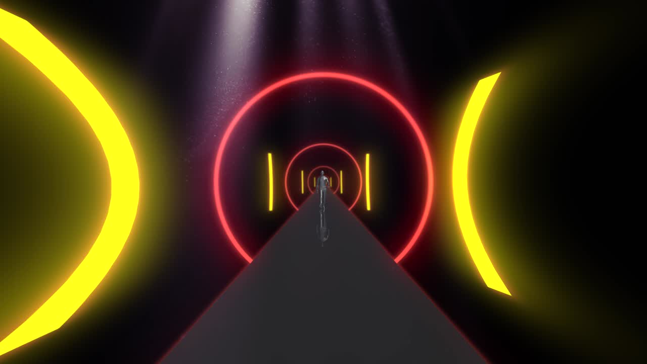 túnel fondo abstracto oscuro 4k