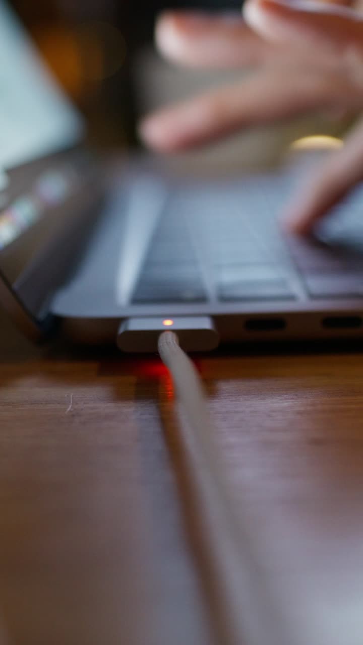 Person working on a laptop