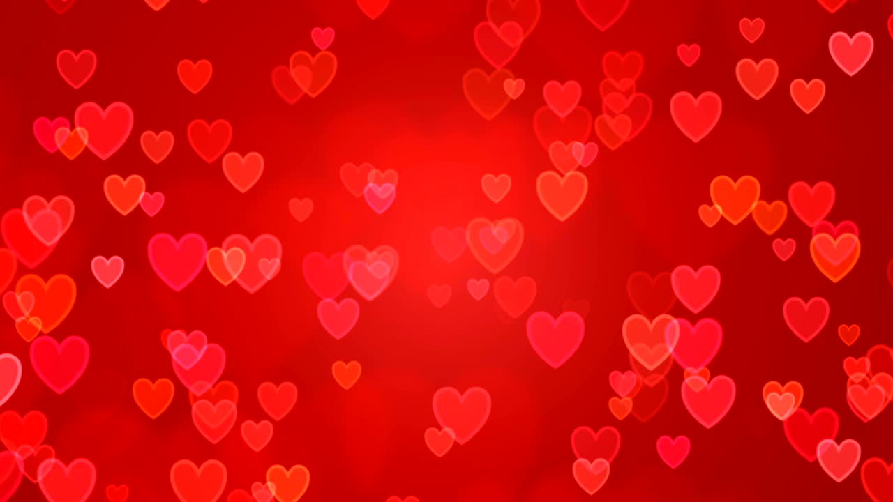fondo de corazones rojos