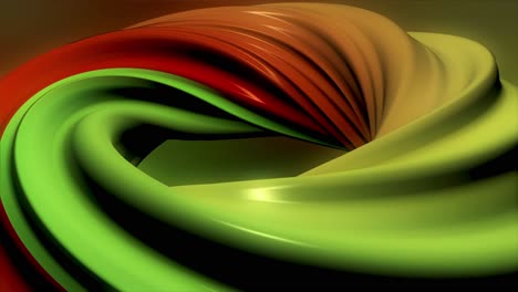 abstract 3d render of colorful swirling shapes