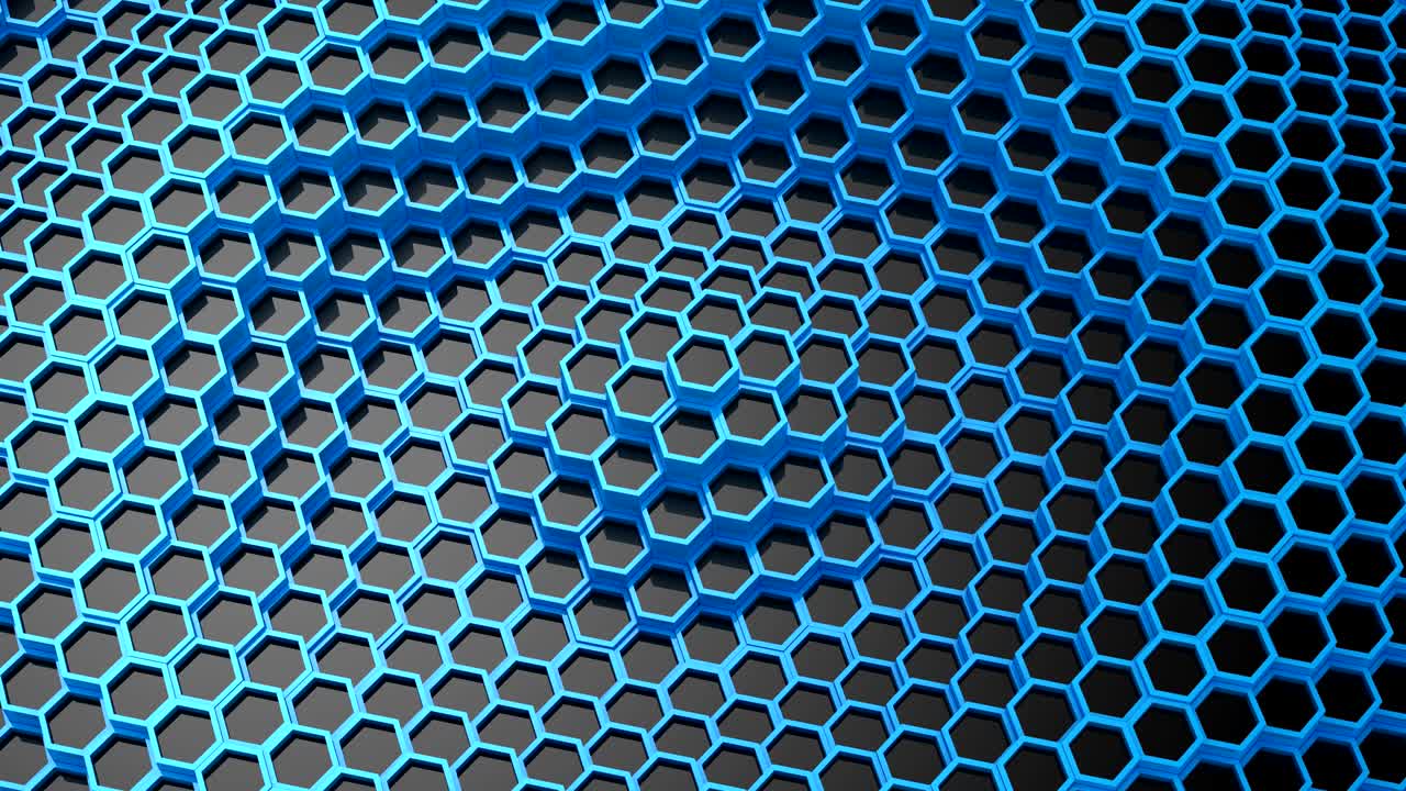 애니메이션 육각형의 배경