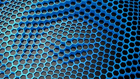 background of animated hexagons