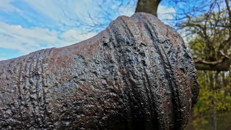 Close-up-of-an-ancient-cannon-at-a-castle-or-citadel---pullback-reveal