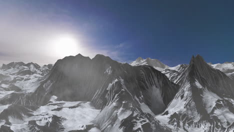 snowy mountain landscape