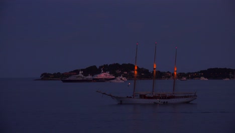 sailboats drift on the wateralong france's amazing cote d'azur