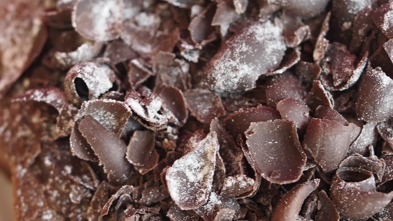 Close-up of Chocolate Cake Toppings