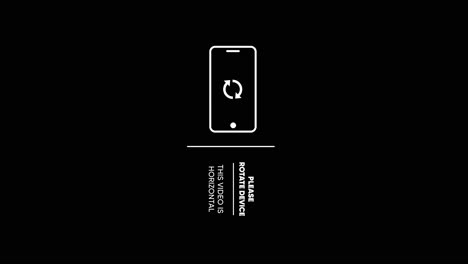 rotate your phone for horizontal experience motion graphics