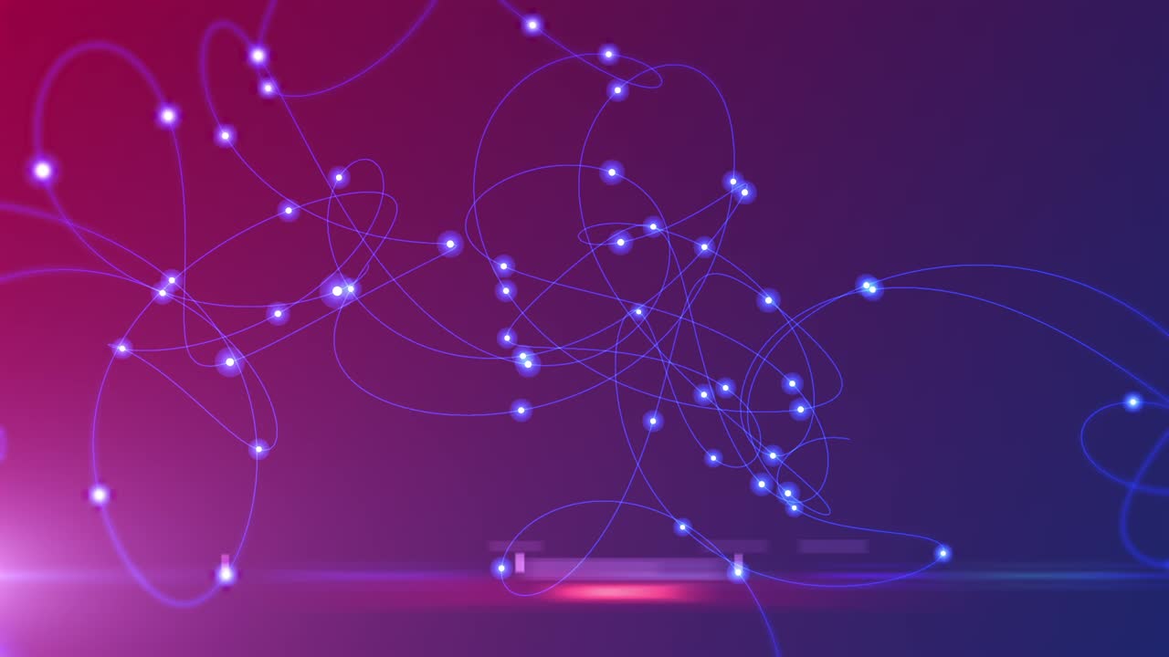 Nodes running along paths in cyberspace