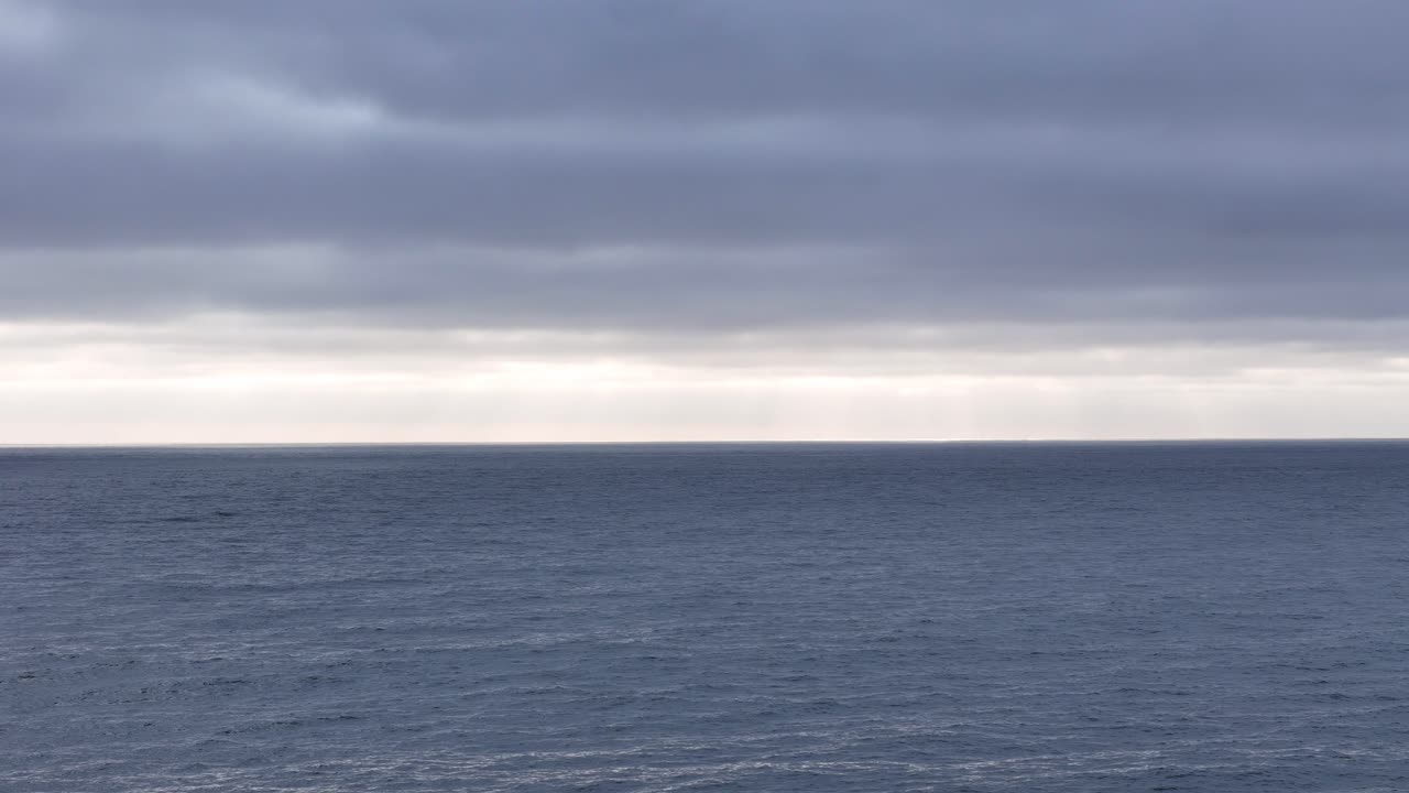 Sunset on La Ballena beach, La Ligua commune, Valparaiso region, Chile