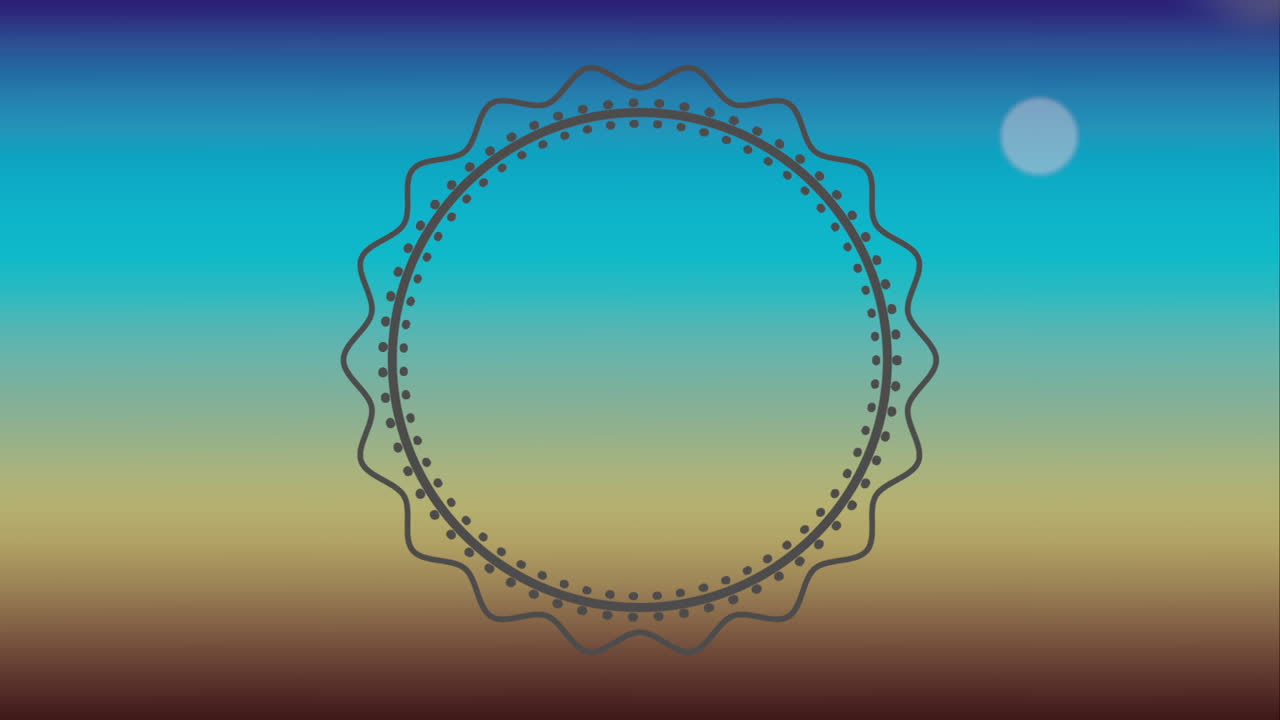 장식적인 원 프레임