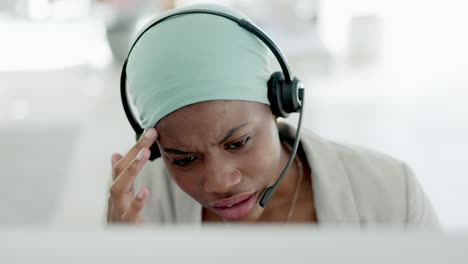 black woman, call center and consulting