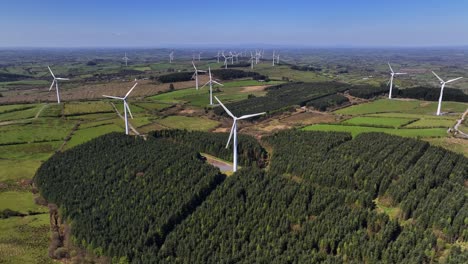 wind turbines, cornasaus, county cavan, ireland, april 2023