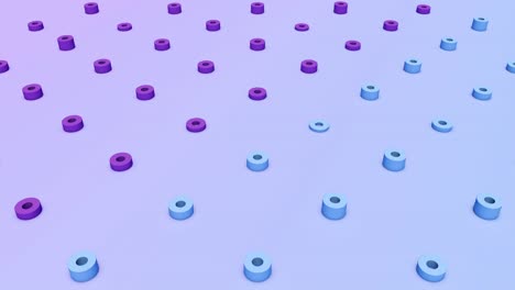 animación de bucle sin costuras abstracta de formas geométricas