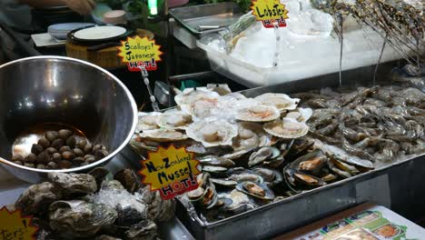 seafood, street food, chinatown of bangkok