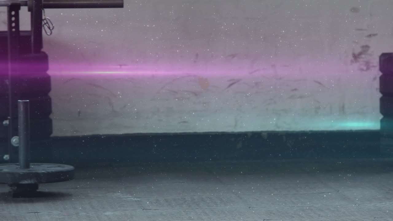 Man sitting on bench curling hex dumbbell entering frame, camera tightening on biceps for fitness