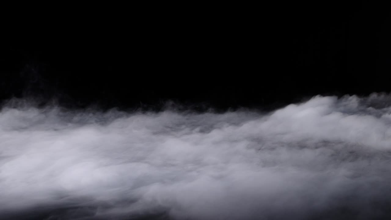 현실적인 건조 얼음 연기 구름 안개