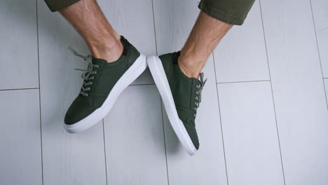 Man's Olive Green Sneakers
