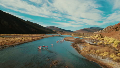 Incredible-group-of-flamingos-in-the-Andes-Mountains