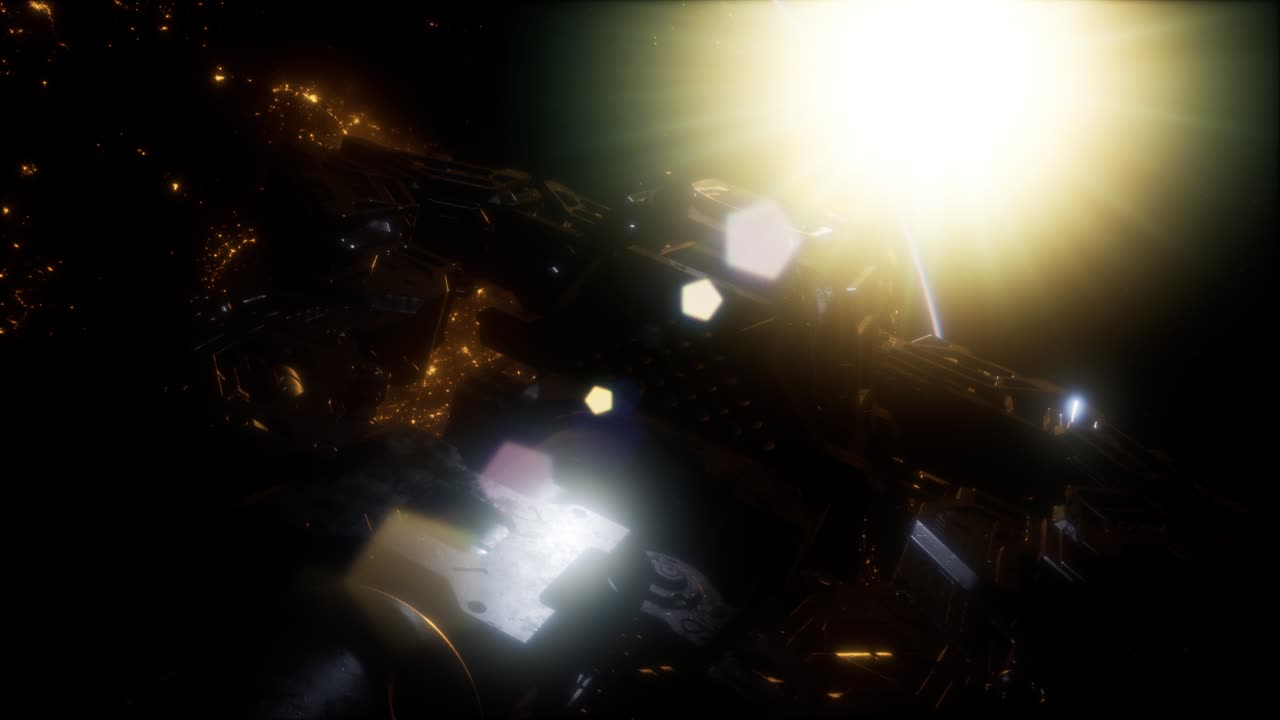 estación espacial internacional sobre el planeta tierra