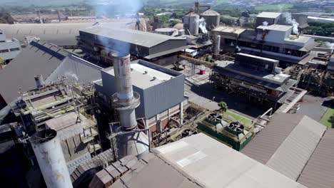 smoke from a smokestack at a cotton factory in brazil