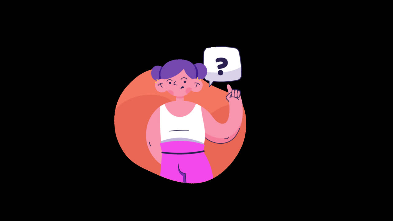 Girl with a Question Mark