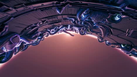 futuristic alien ship interior