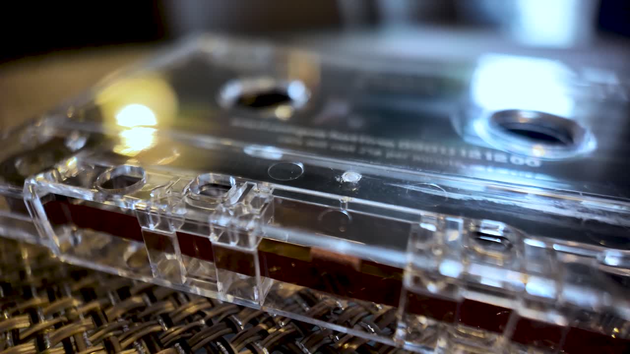 Audio cassette tape providing retro music and nostalgia
