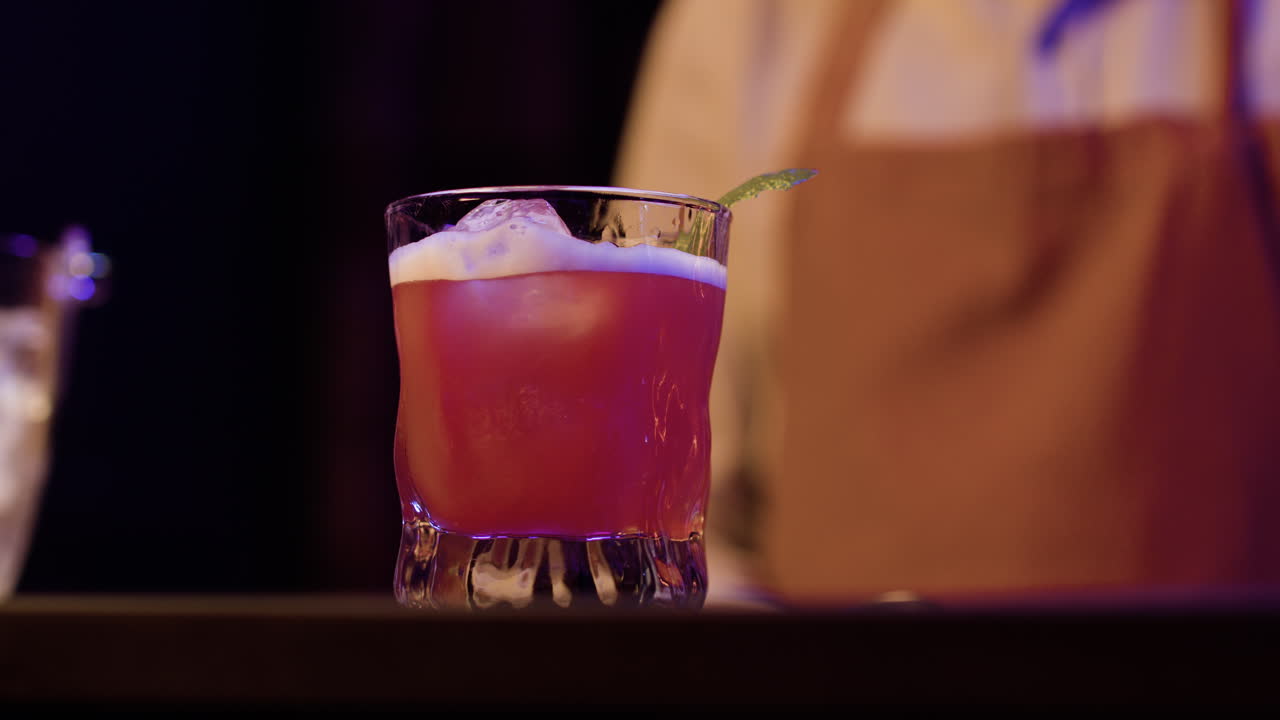 Cocktail in the counter