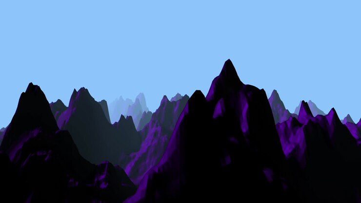 Digital Mountains Background 4K