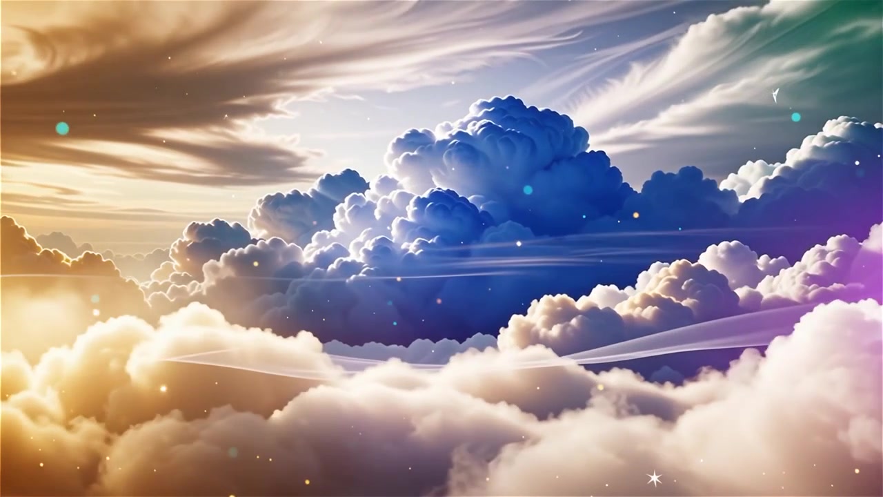 Christian Heavenly Light Worship Background