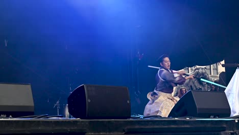 japanese martial arts performance on stage