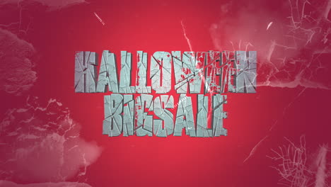 halloween big sale on winter texture with snow and ice
