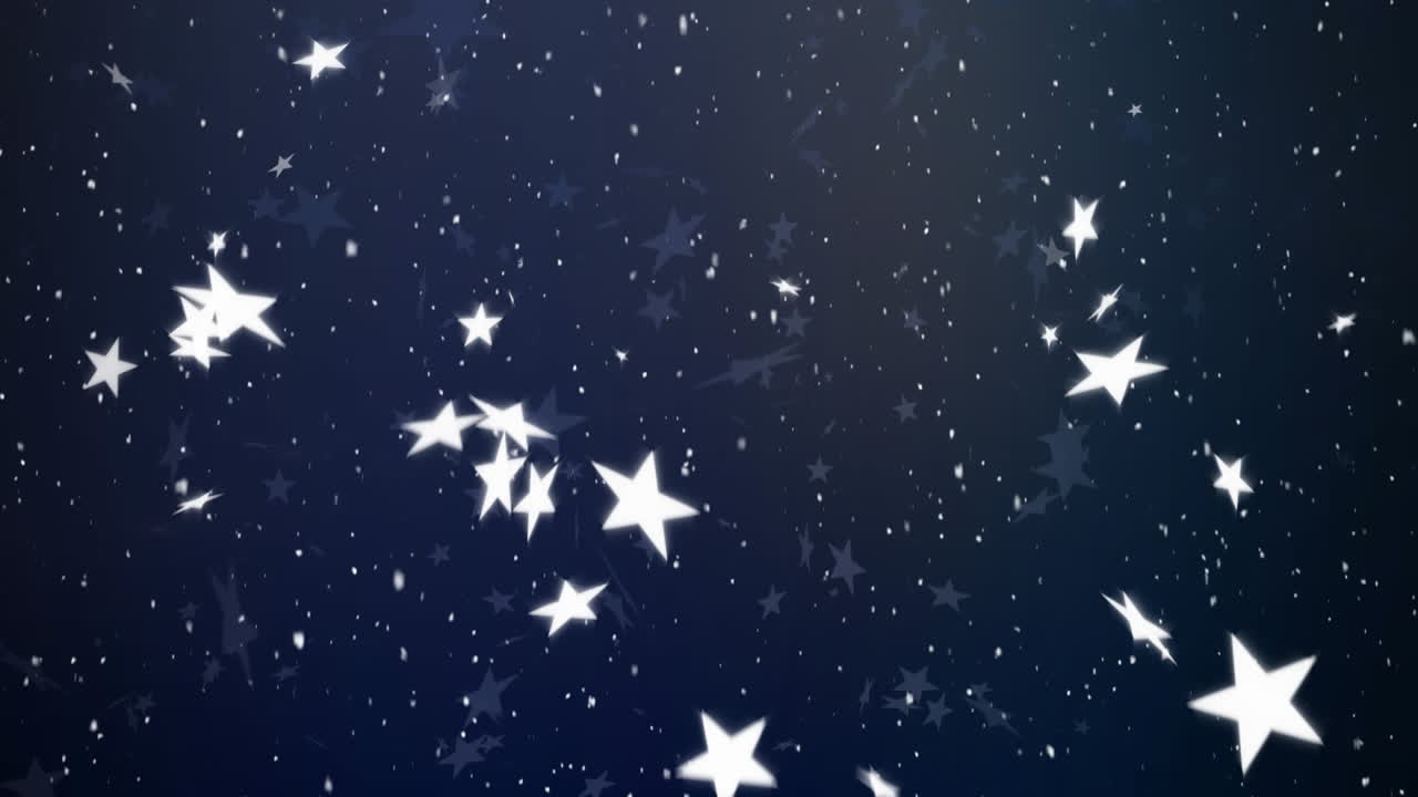 nieve cayendo sobre un fondo azul